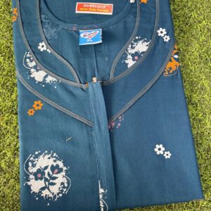 xl size normal zip nighty