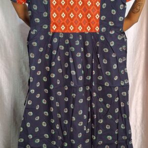 xl size frock model no zip