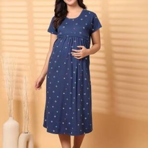 Feeding Maxi Frock Nighty ( L )